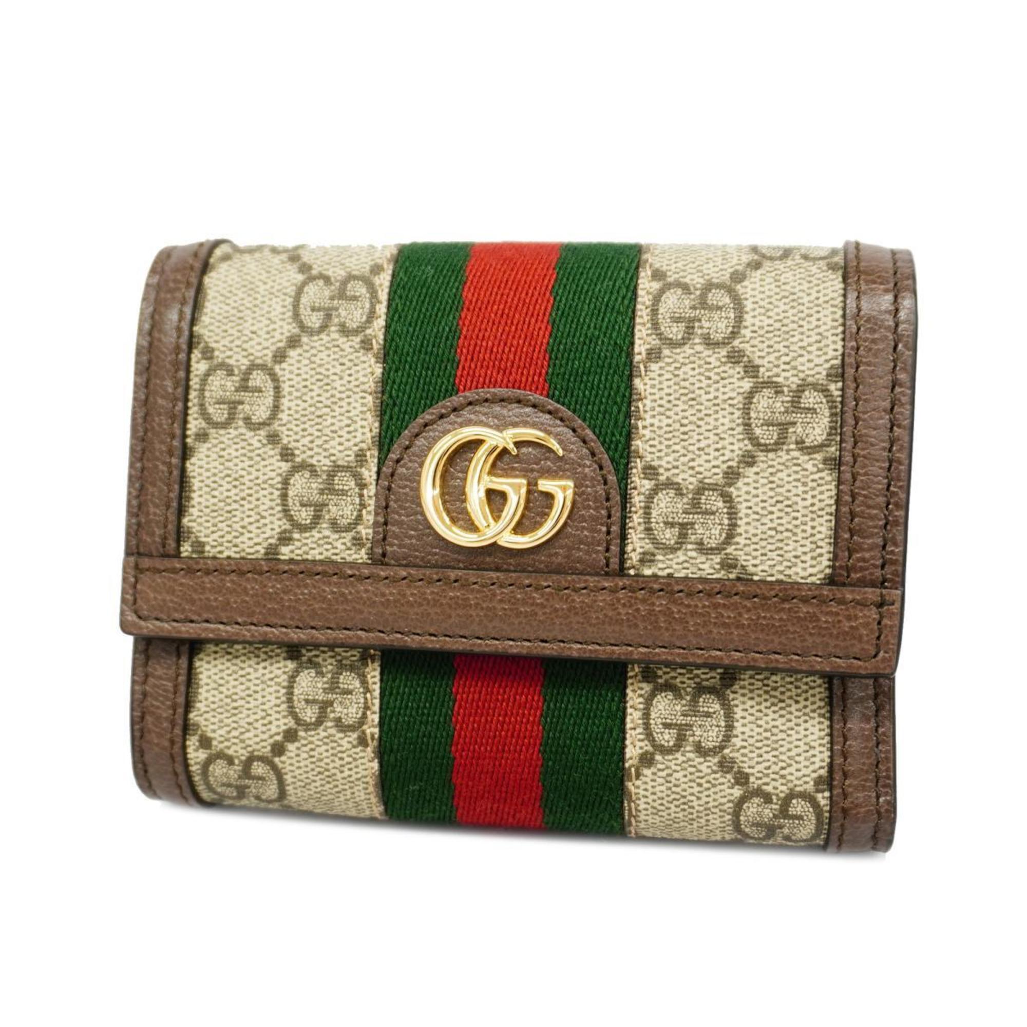 グッチ(Gucci) グッチ 三つ折り財布 オフィディア 625703  ブラウン   メンズ レディース