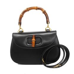 グッチ(Gucci) グッチ ハンドバッグ バンブー 00020460633 レザー ブラック   レディース