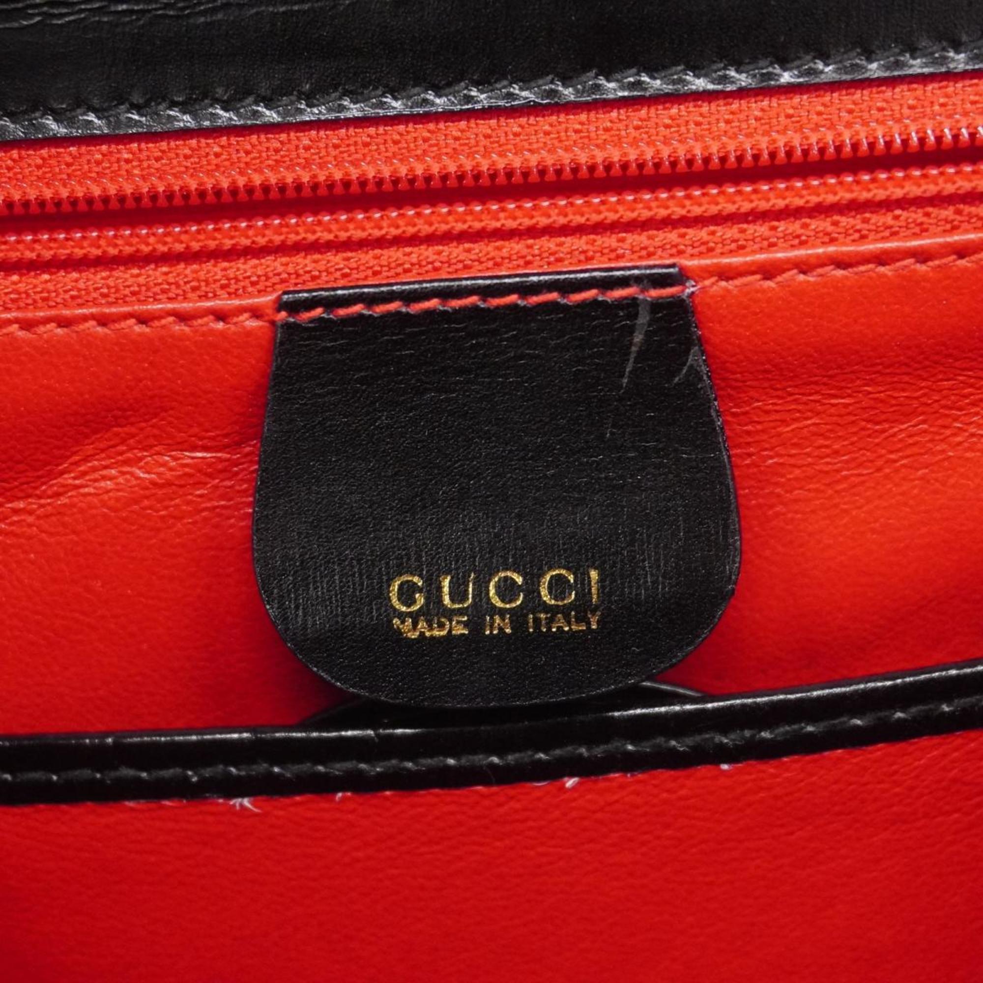 グッチ(Gucci) グッチ ハンドバッグ バンブー 00020460633 レザー ブラック   レディース