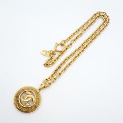 シャネル(Chanel) シャネル ネックレス  ココマーク  サークル GPメッキ ゴールド  レディース