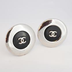 シャネル(Chanel) シャネル イヤリング  ココマーク  サークル メタル素材 シルバー ブラック 97A  レディース