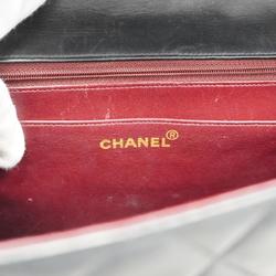 シャネル(Chanel) シャネル ショルダーバッグ デカマトラッセ Wチェーン ラムスキン ブラック   レディース