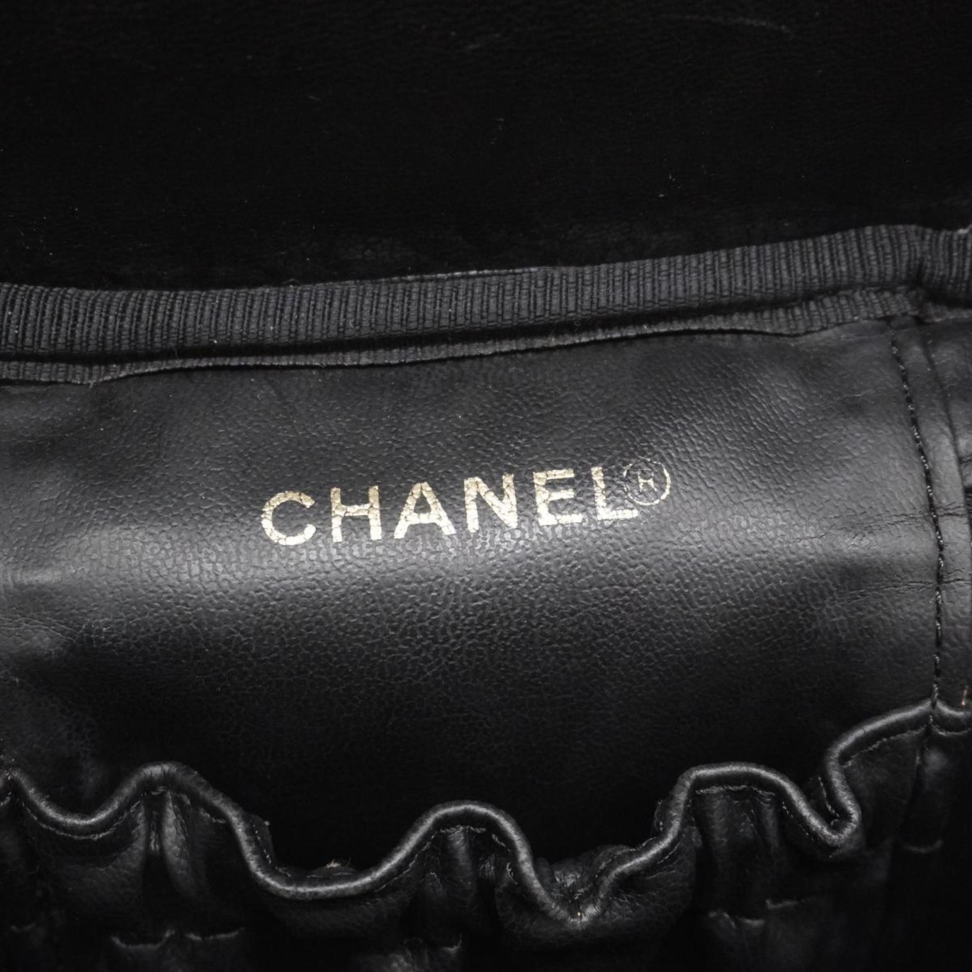 シャネル(Chanel) シャネル バニティバッグ キャビアスキン ブラック   レディース