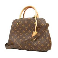 ルイ・ヴィトン(Louis Vuitton) ルイ・ヴィトン ハンドバッグ モノグラム モンテーニュBB M41055 ブラウンレディース