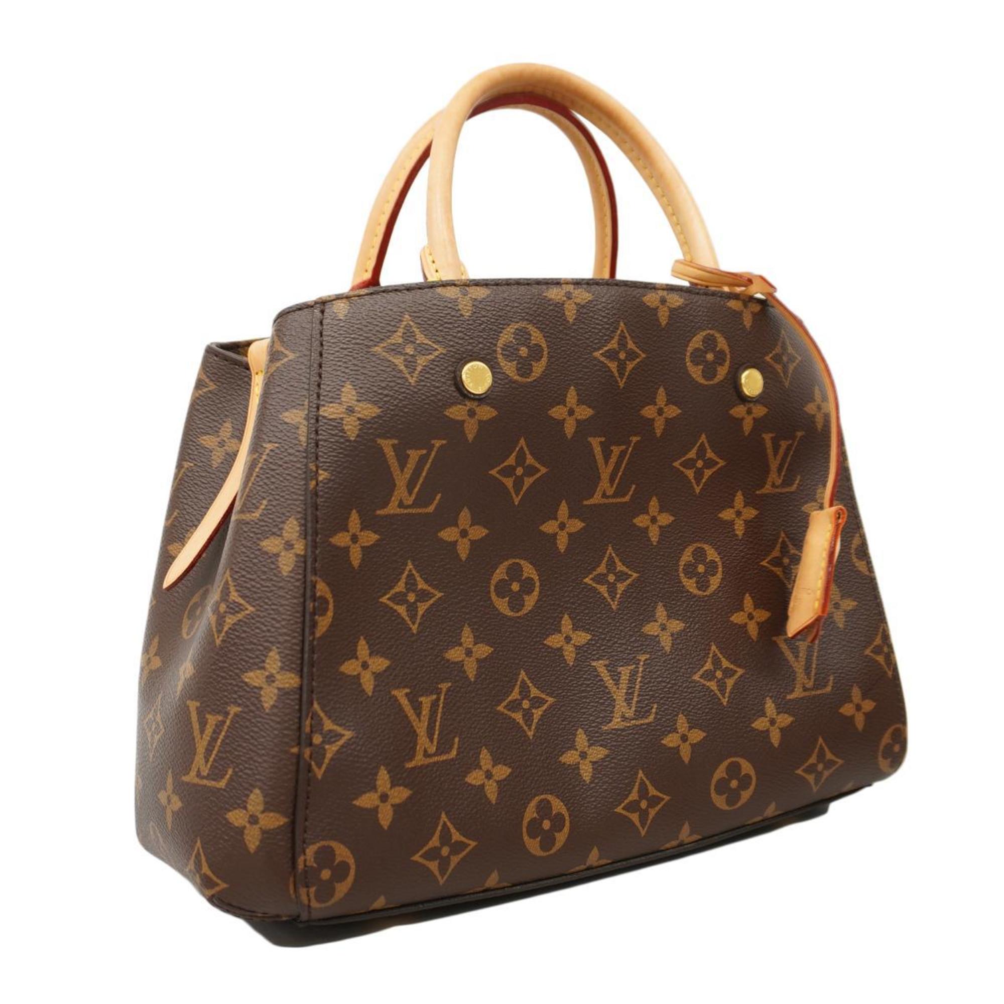 ルイ・ヴィトン(Louis Vuitton) ルイ・ヴィトン ハンドバッグ モノグラム モンテーニュBB M41055 ブラウンレディース