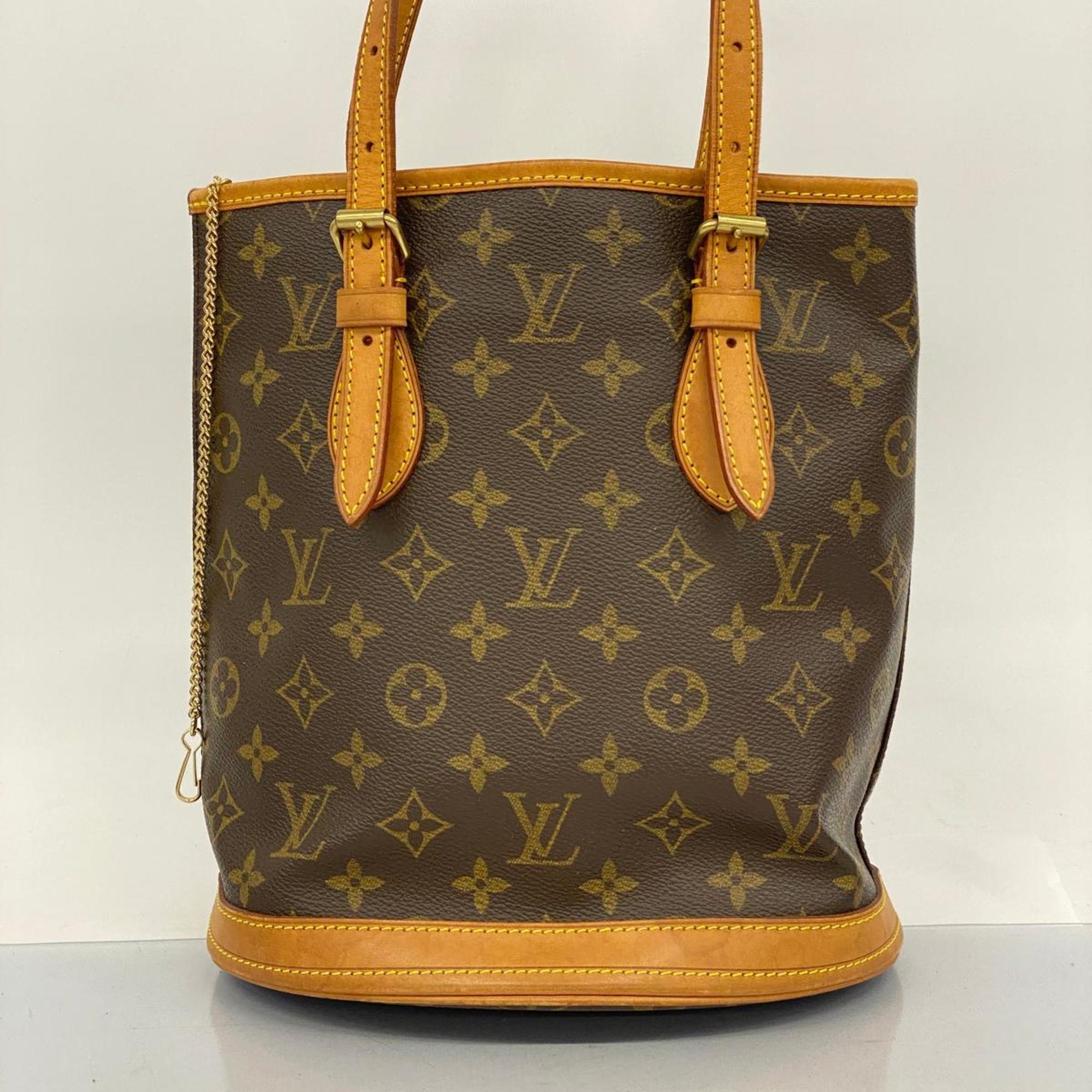 ルイ・ヴィトン(Louis Vuitton) ルイ・ヴィトン トートバッグ モノグラム バケットPM M42238 ブラウンレディース