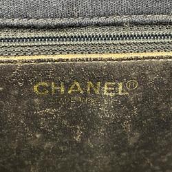 シャネル(Chanel) シャネル ショルダーバッグ Wチェーン パテントレザー コットン ネイビー ホワイト   レディース