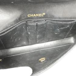 シャネル(Chanel) シャネル ショルダーバッグ チョコバー チェーンショルダー ラムスキン ブラック   レディース