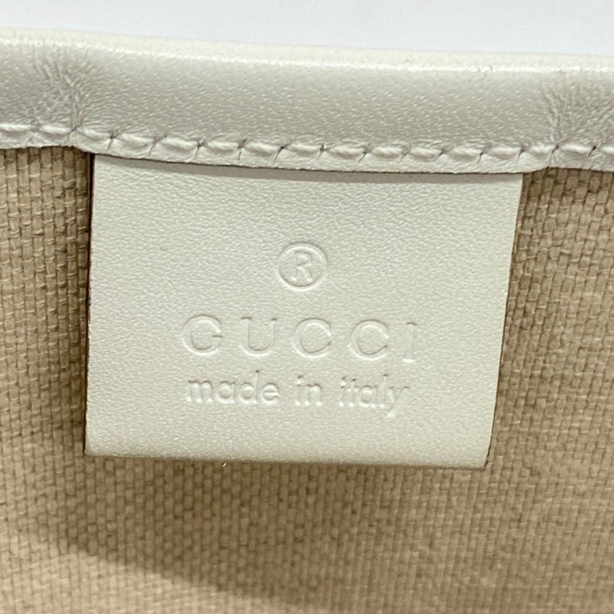 グッチ(Gucci) グッチ トートバッグ GGスプリーム 309499 レザー ホワイト   レディース