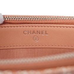 シャネル(Chanel) シャネル ショルダーウォレット ドーヴィル チェーンショルダー ツイード ピンク   レディース