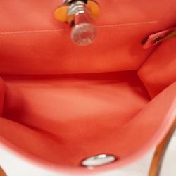 エルメス(Hermes) エルメス ハンドバッグ エールバッグジップPM Y刻印 トワルオフィシエ ナチュラル ピンク   レディース