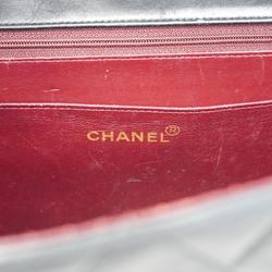 シャネル(Chanel) シャネル ショルダーバッグ デカマトラッセ Wチェーン ラムスキン ブラック   レディース