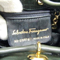 サルヴァトーレ・フェラガモ(Salvatore Ferragamo) ヴァラ AQ-215676 レディース スエード,レザー リュックサック カーキ