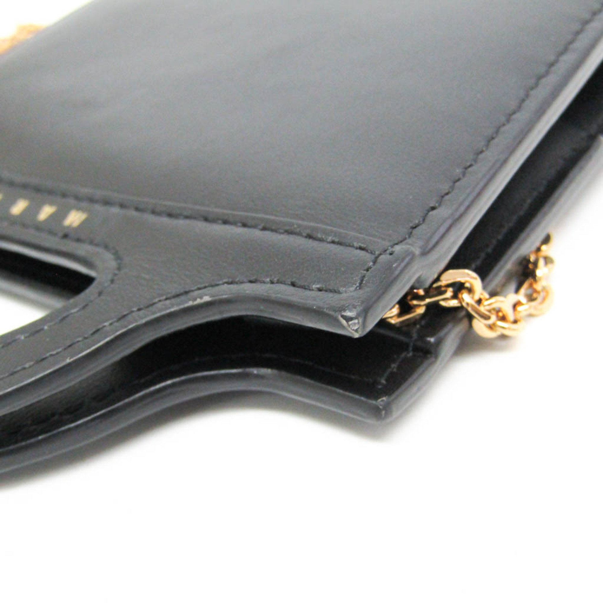 マルニ(Marni) BILLFOLD W/CHAIN PFMO0078U0 LV589 レディース レザー チェーン/ショルダーウォレット ブラック