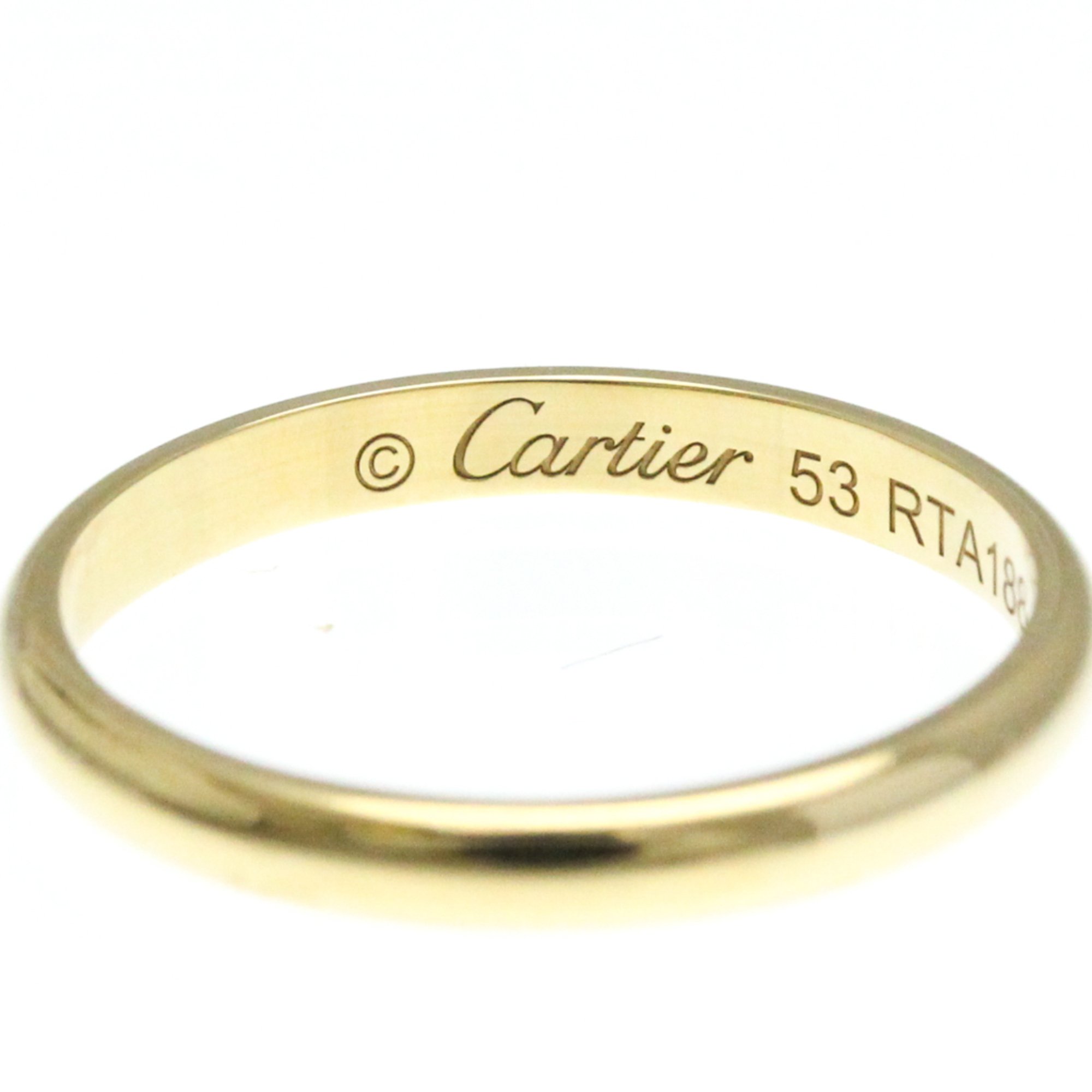 カルティエ(Cartier) 1895 ウェディングリング K18イエローゴールド(K18YG) ファッション 無し バンドリング ゴールド