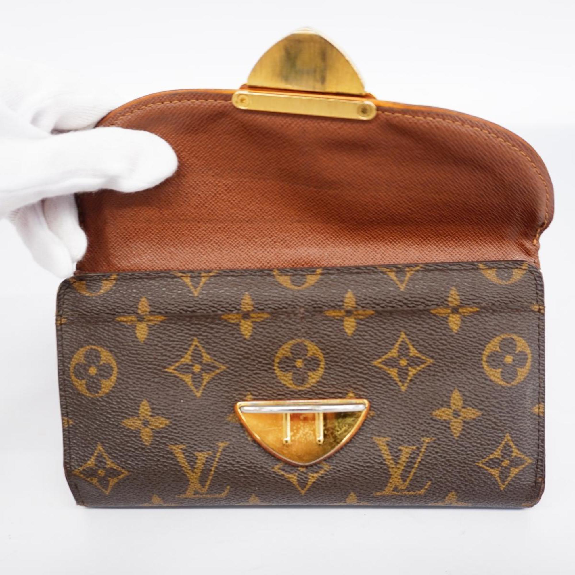 ルイ・ヴィトン(Louis Vuitton) ルイ・ヴィトン 三つ折り長財布 モノグラム ポルトフォイユウジェニ N51105 ブラウンレディース