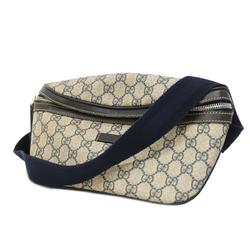 グッチ(Gucci) グッチ ボディバッグ GGスプリーム 233269  ネイビー   メンズ レディース