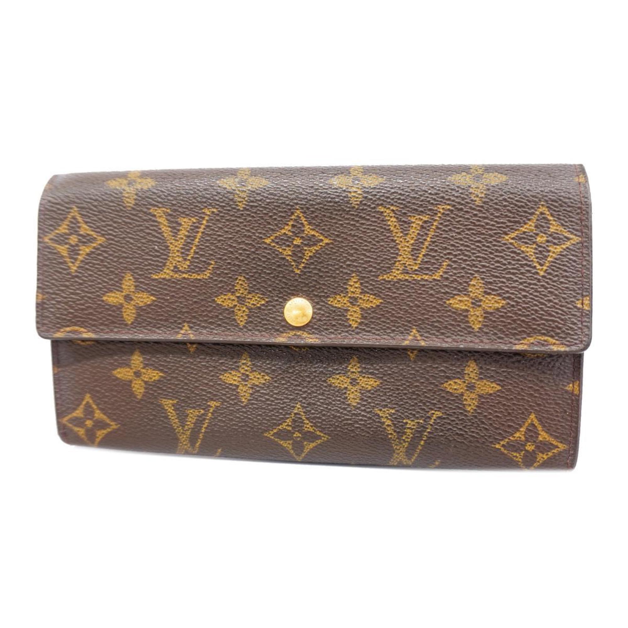 ルイ・ヴィトン(Louis Vuitton) ルイ・ヴィトン 長財布 モノグラム ポルトモネクレディ M61725 ブラウンレディース