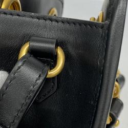 グッチ(Gucci) グッチ ハンドバッグ GGマーモント 696123 レザー ブラック   レディース