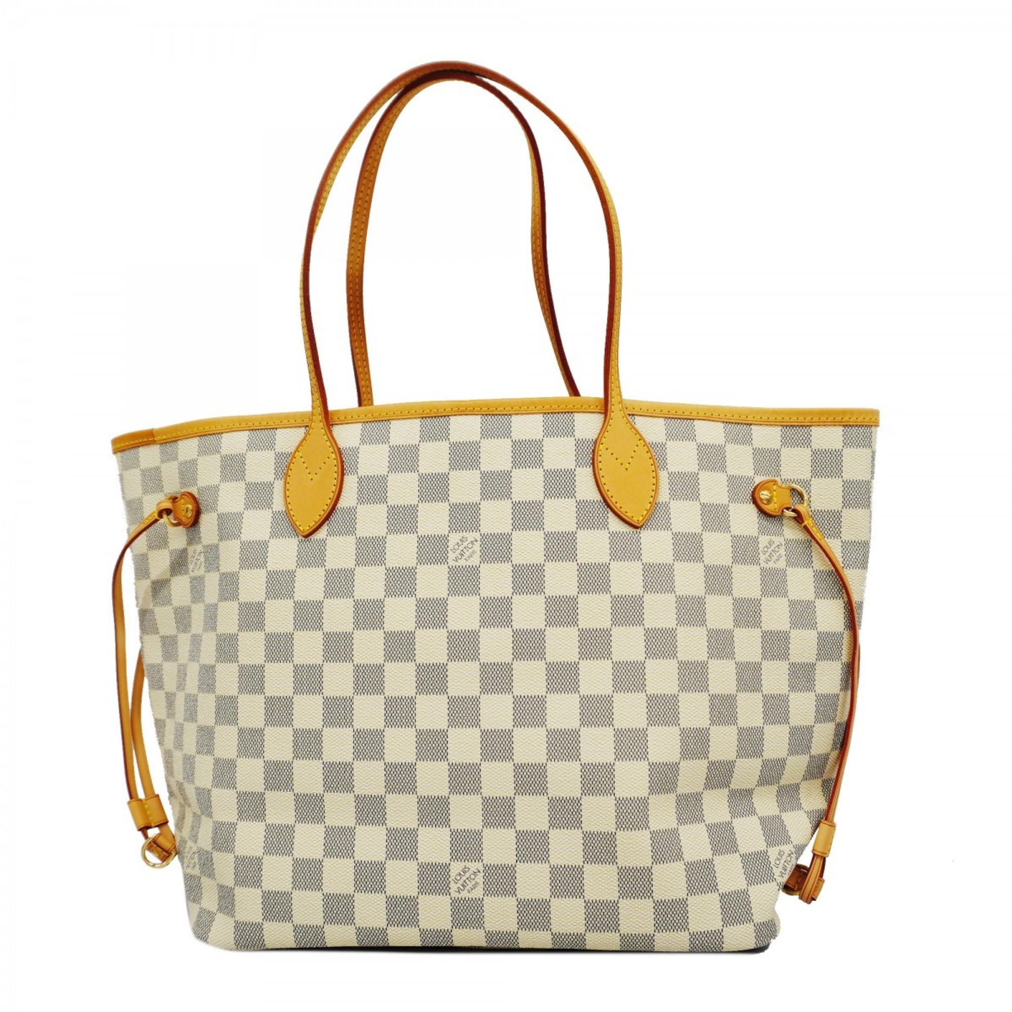 ルイ・ヴィトン(Louis Vuitton) ルイ・ヴィトン トートバッグ ダミエ・アズール ネヴァーフルMM N51107 ホワイトレディース