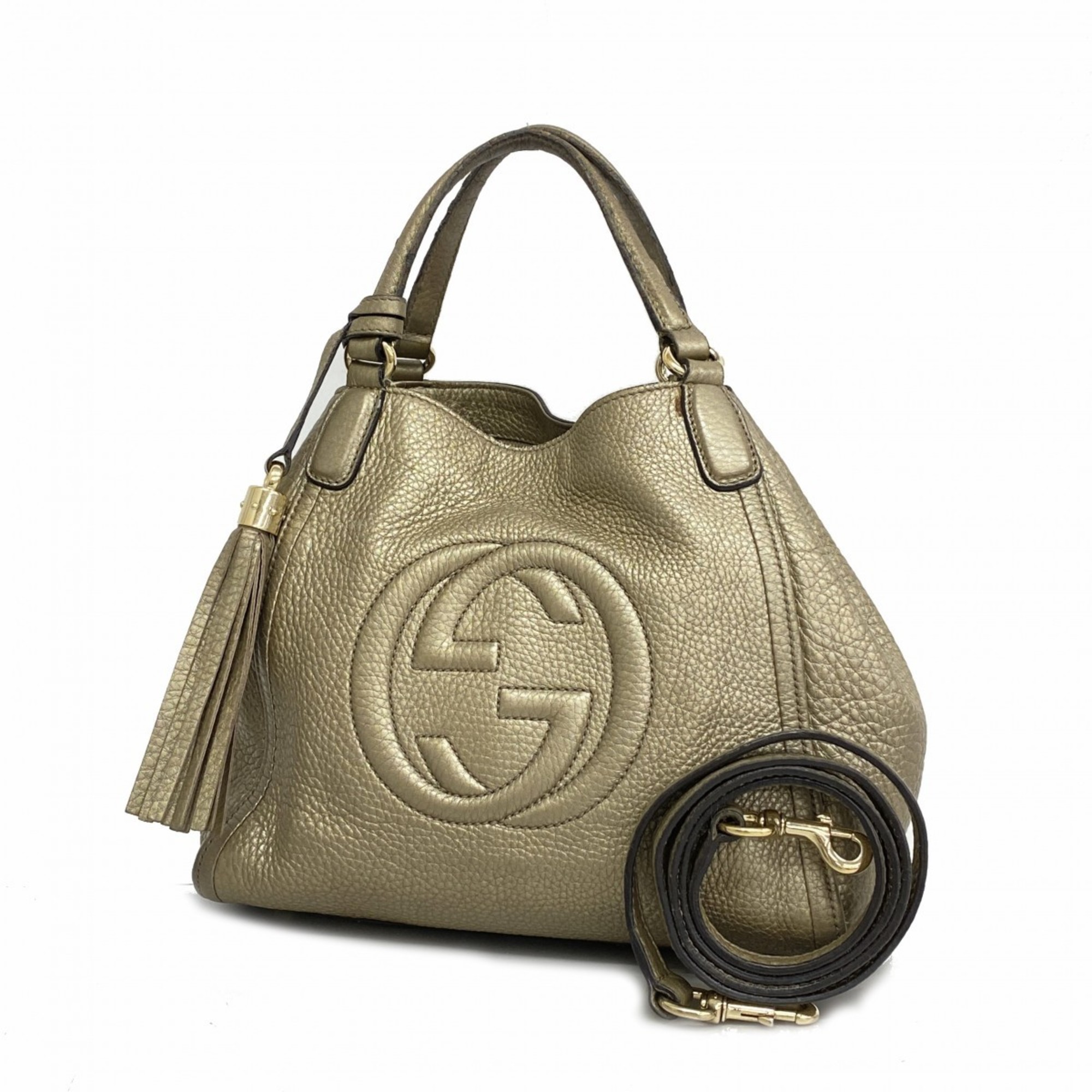 グッチ(Gucci) グッチ ハンドバッグ ソーホー 336751 レザー ゴールド レディース