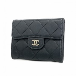 シャネル(Chanel) シャネル 名刺入れ マトラッセ ラムスキン ブラック レディース