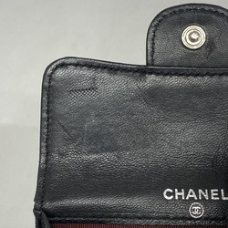 シャネル(Chanel) シャネル 名刺入れ マトラッセ ラムスキン ブラック レディース