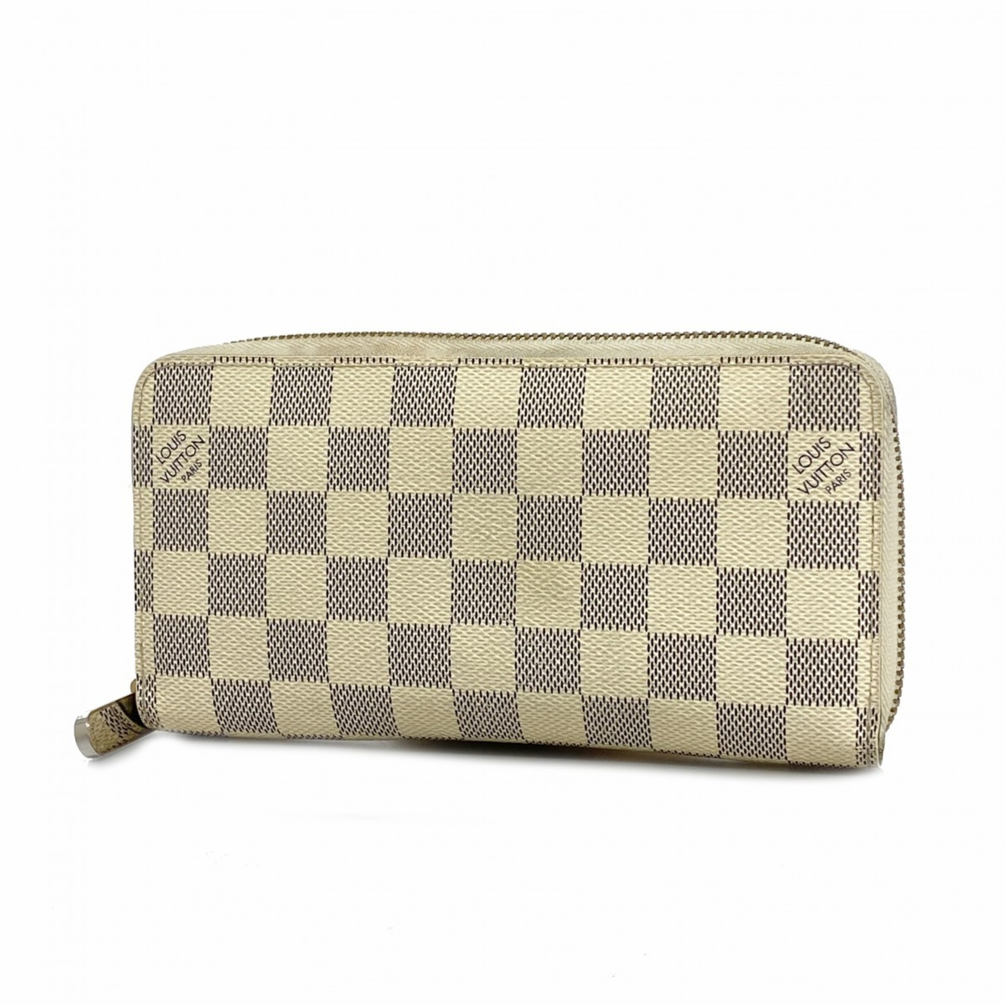 ルイ・ヴィトン(Louis Vuitton) ルイ・ヴィトン 長財布 ダミエ・アズール ジッピーウォレット N60019 ホワイトメンズ レディース