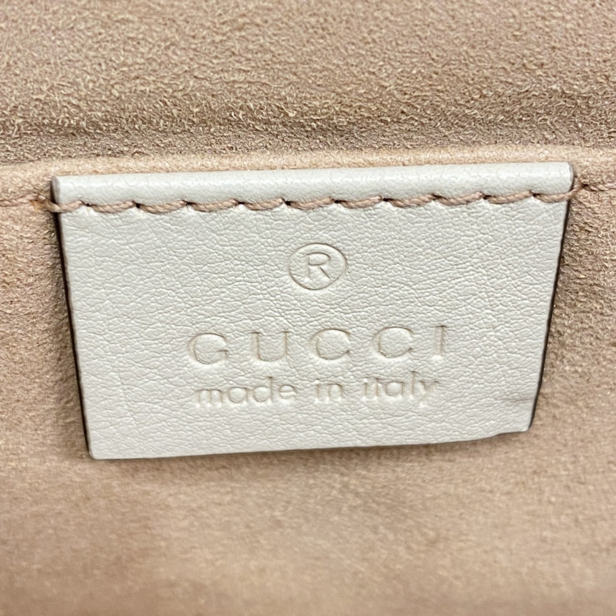 グッチ(Gucci) グッチ ショルダーバッグ GGスプリーム パドロック 409487  レザー ブラウン アイボリー レディース