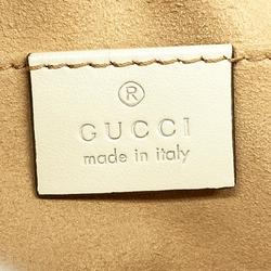 グッチ(Gucci) グッチ ショルダーバッグ GGマーモント 447632 レザー アイボリー   レディース