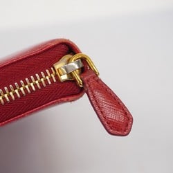 プラダ(Prada) プラダ 長財布 サフィアーノ レザー レッド レディース