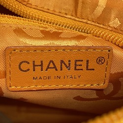 シャネル(Chanel) シャネル トートバッグ カンボン ラムスキン パテントレザー ベージュ イエロー オレンジ レディース