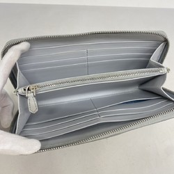 プラダ(Prada) プラダ 長財布 レザー グレー レディース