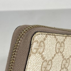 グッチ(Gucci) グッチ 長財布 GGスプリーム ニース 309758  ピンク ベージュ レディース