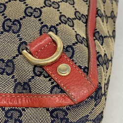 グッチ(Gucci) グッチ トートバッグ GGキャンバス アビー 130739 キャンバス レザー ブラウン レッド レディース