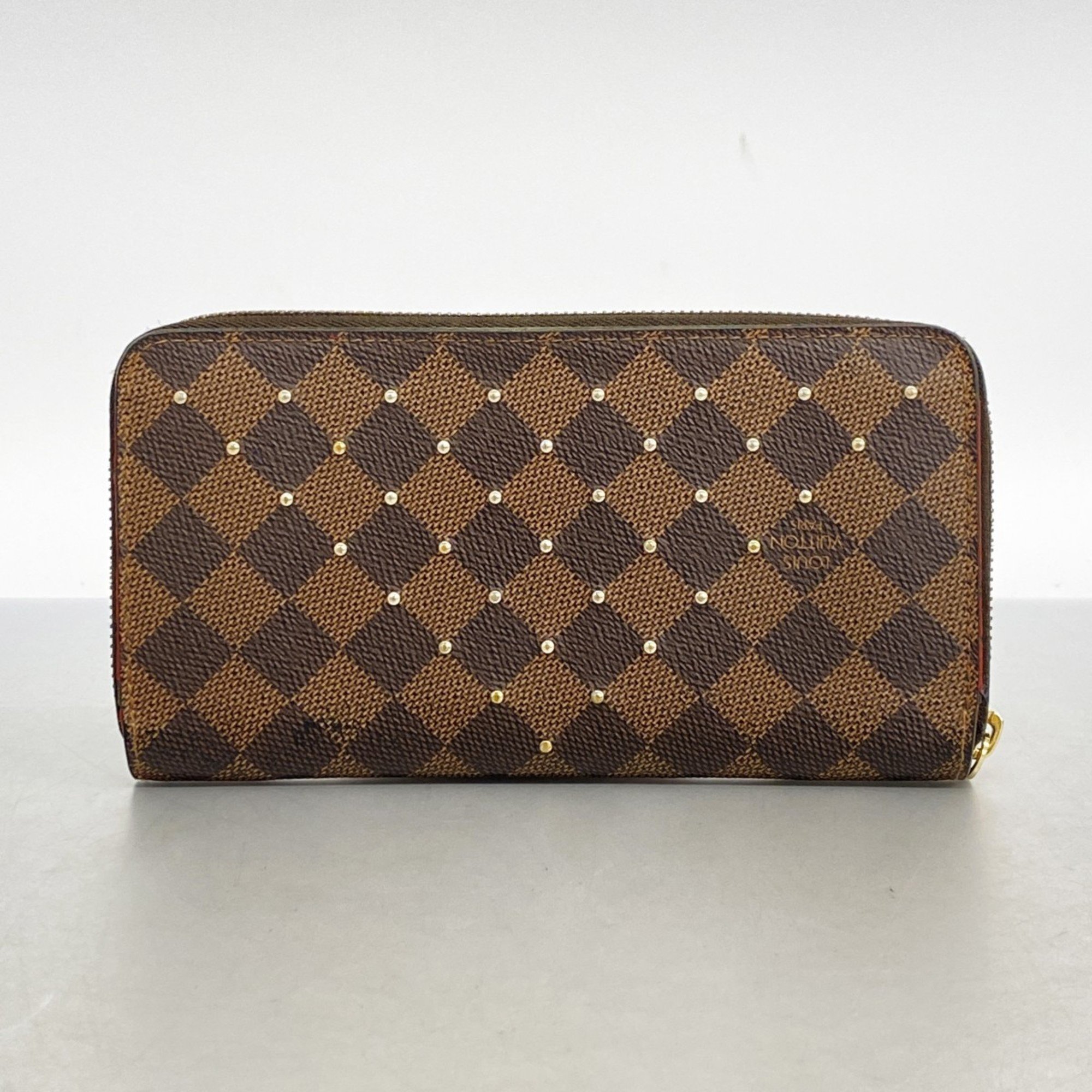 ルイ・ヴィトン(Louis Vuitton) ルイ・ヴィトン 長財布 ダミエ ジッピーウォレット N60122 エベヌ スリーズ スタッズメンズ  レディース | eLADY Globazone