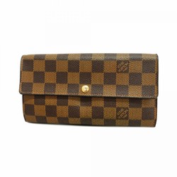 ルイ・ヴィトン(Louis Vuitton) ルイ・ヴィトン 長財布 ダミエ ポルトフォイユサラ N61734 エベヌレディース