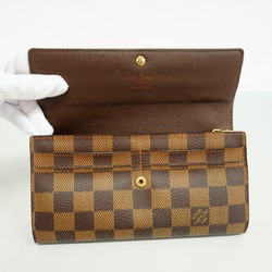 ルイ・ヴィトン(Louis Vuitton) ルイ・ヴィトン 長財布 ダミエ ポルトフォイユサラ N61734 エベヌレディース