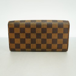 ルイ・ヴィトン(Louis Vuitton) ルイ・ヴィトン 長財布 ダミエ ポルトフォイユサラ N61734 エベヌレディース