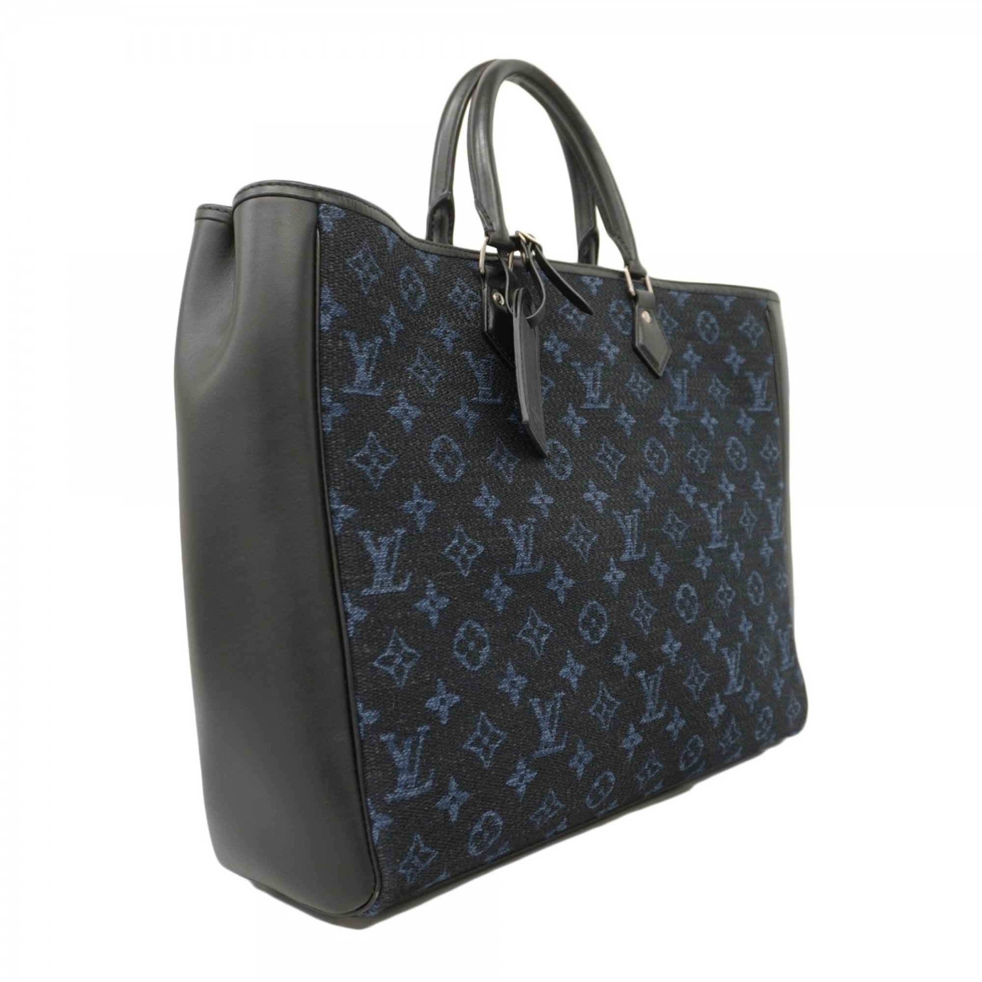 ルイ・ヴィトン(Louis Vuitton) ルイ・ヴィトン トートバッグ モノグラム・ジャガード グランサック M55203 ネイビー ノワールメンズ