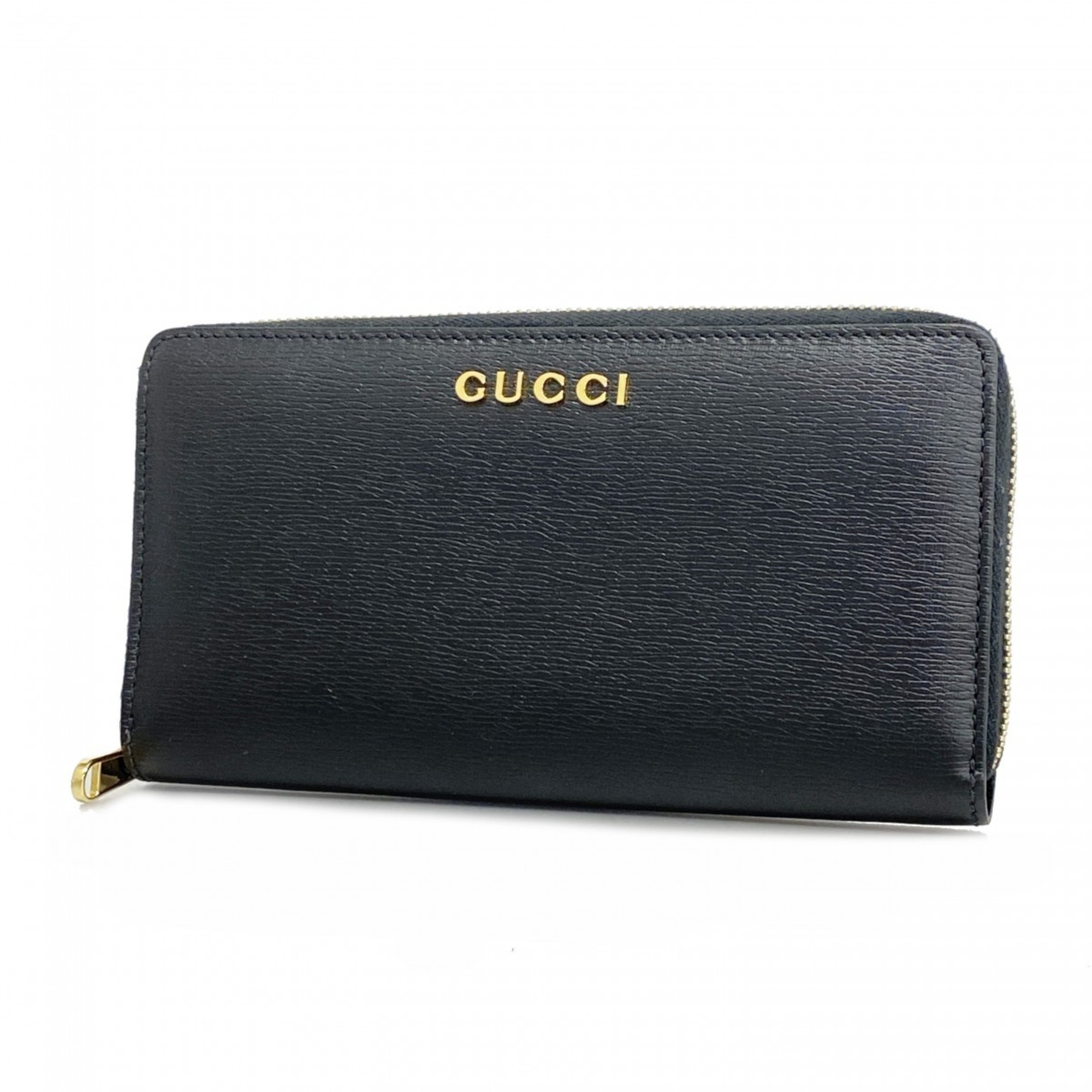 グッチ(Gucci) グッチ 長財布 772642 レザー ブラック レディース