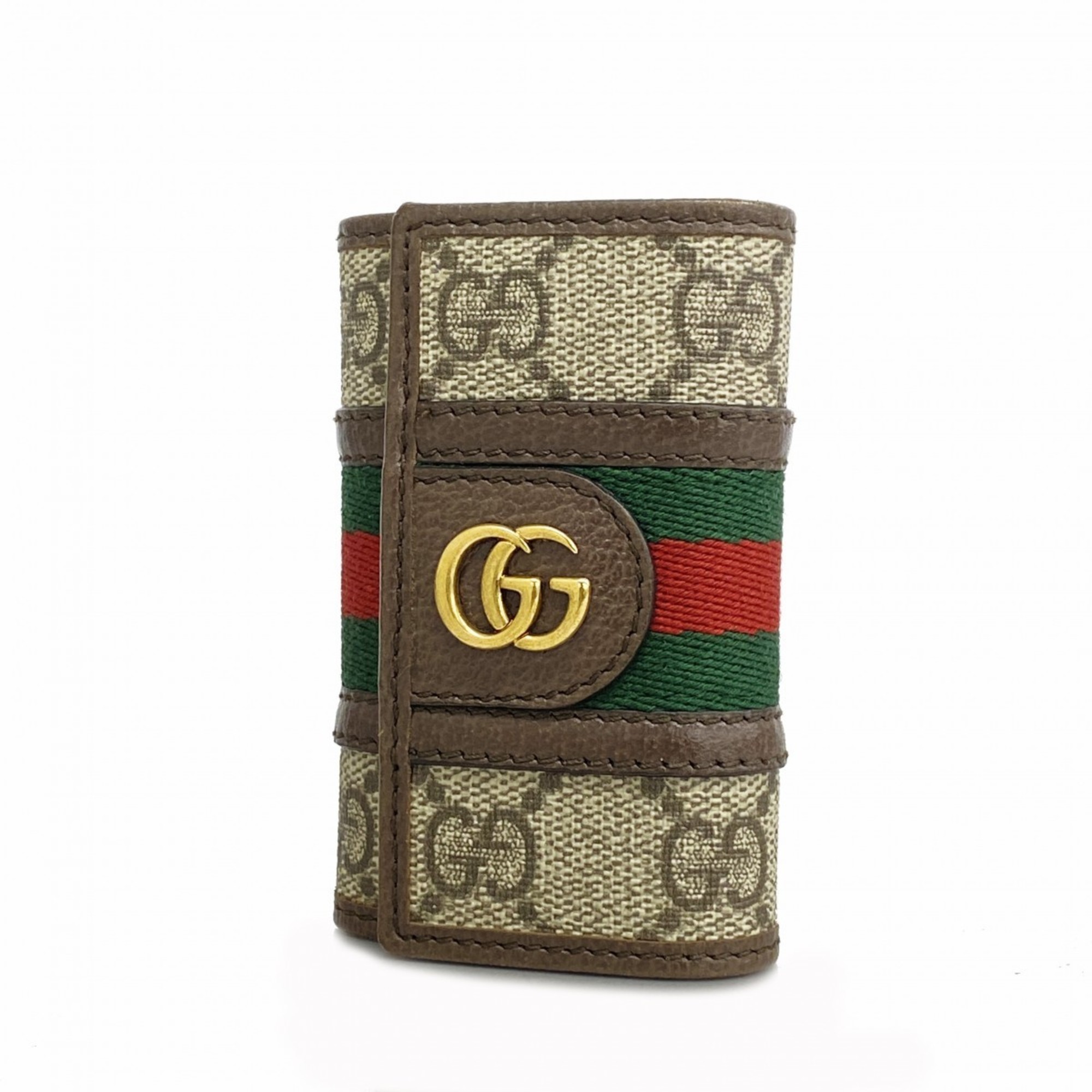 グッチ(Gucci) グッチ キーケース GGスプリーム シェリーライン 603732  ブラウン メンズ レディース