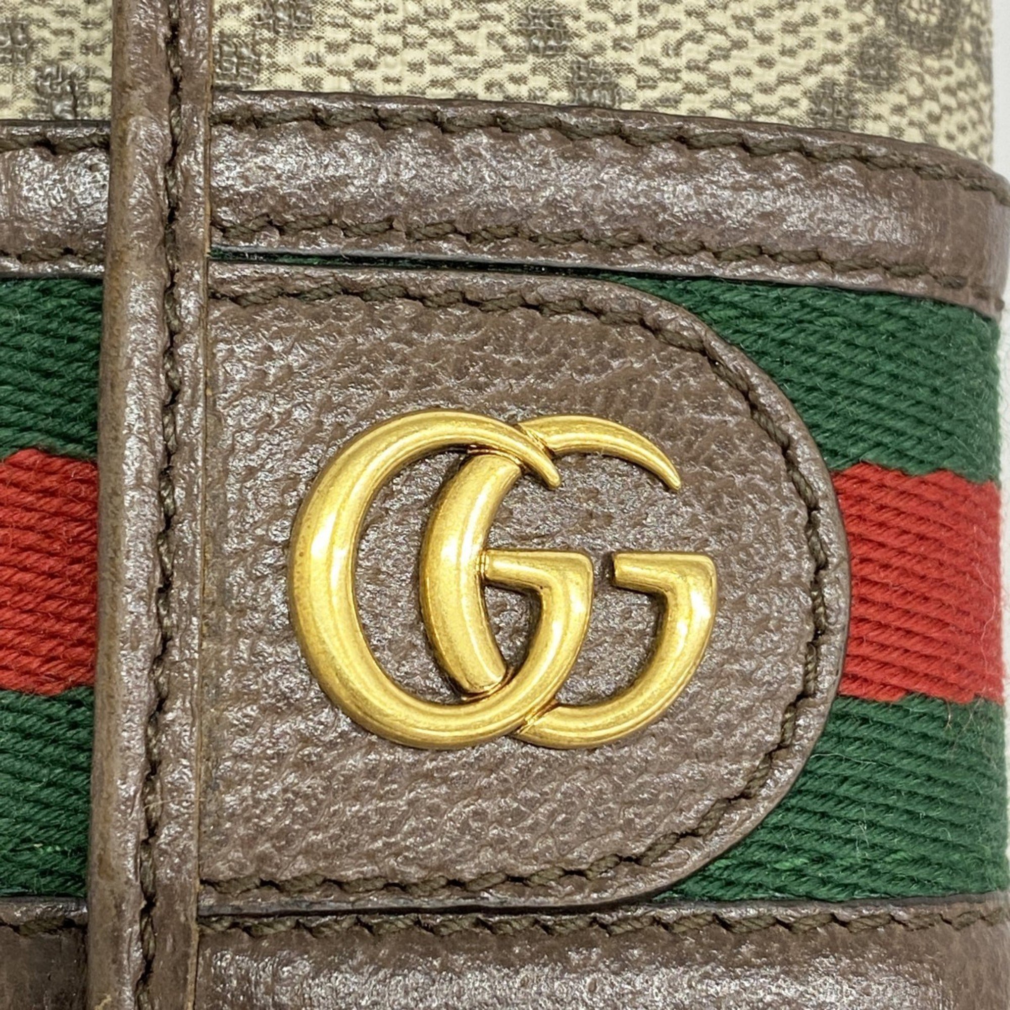 グッチ(Gucci) グッチ キーケース GGスプリーム シェリーライン 603732  ブラウン メンズ レディース