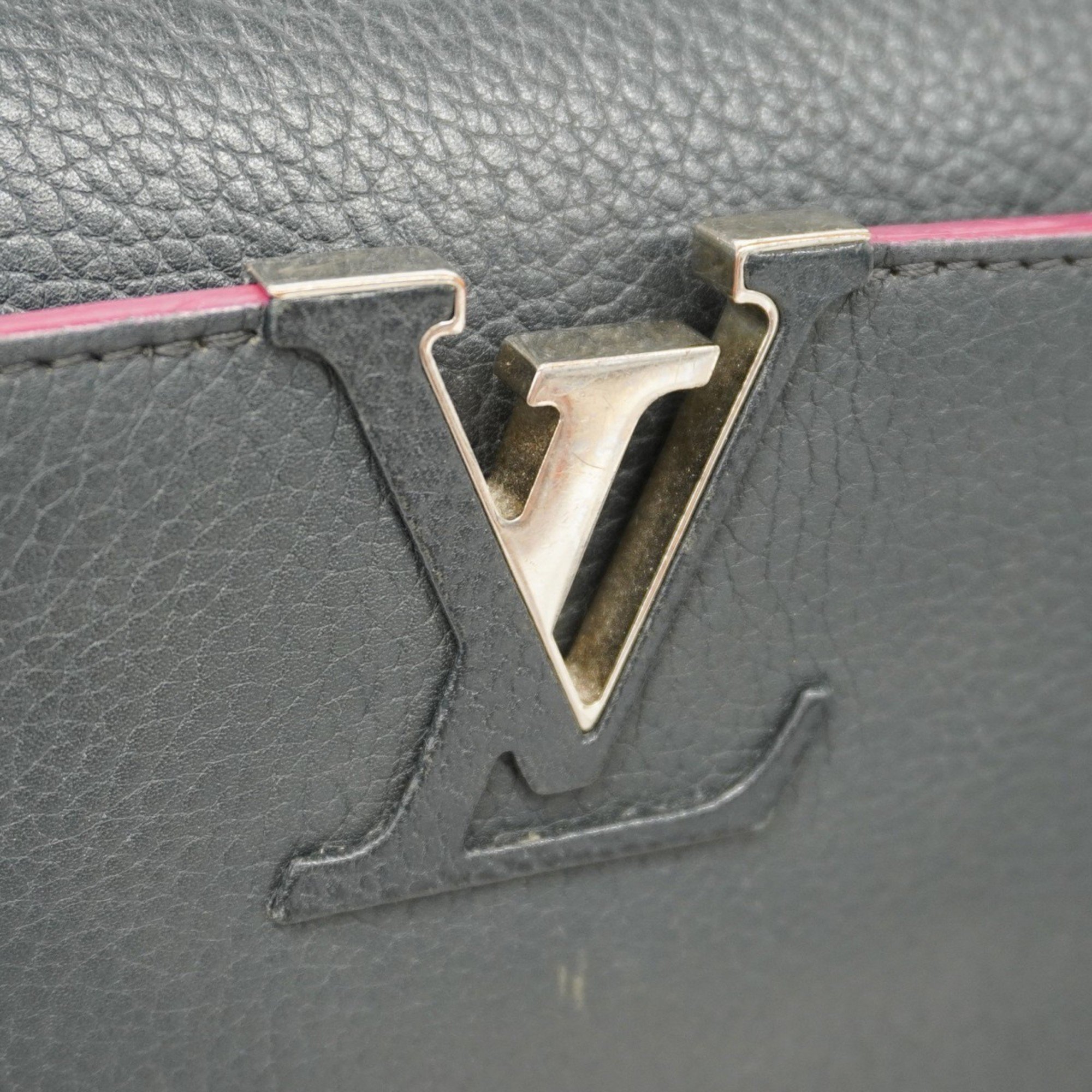 ルイ・ヴィトン(Louis Vuitton) ルイ・ヴィトン ハンドバッグ カプシーヌPM M42242 ノワール フューシャ レディース