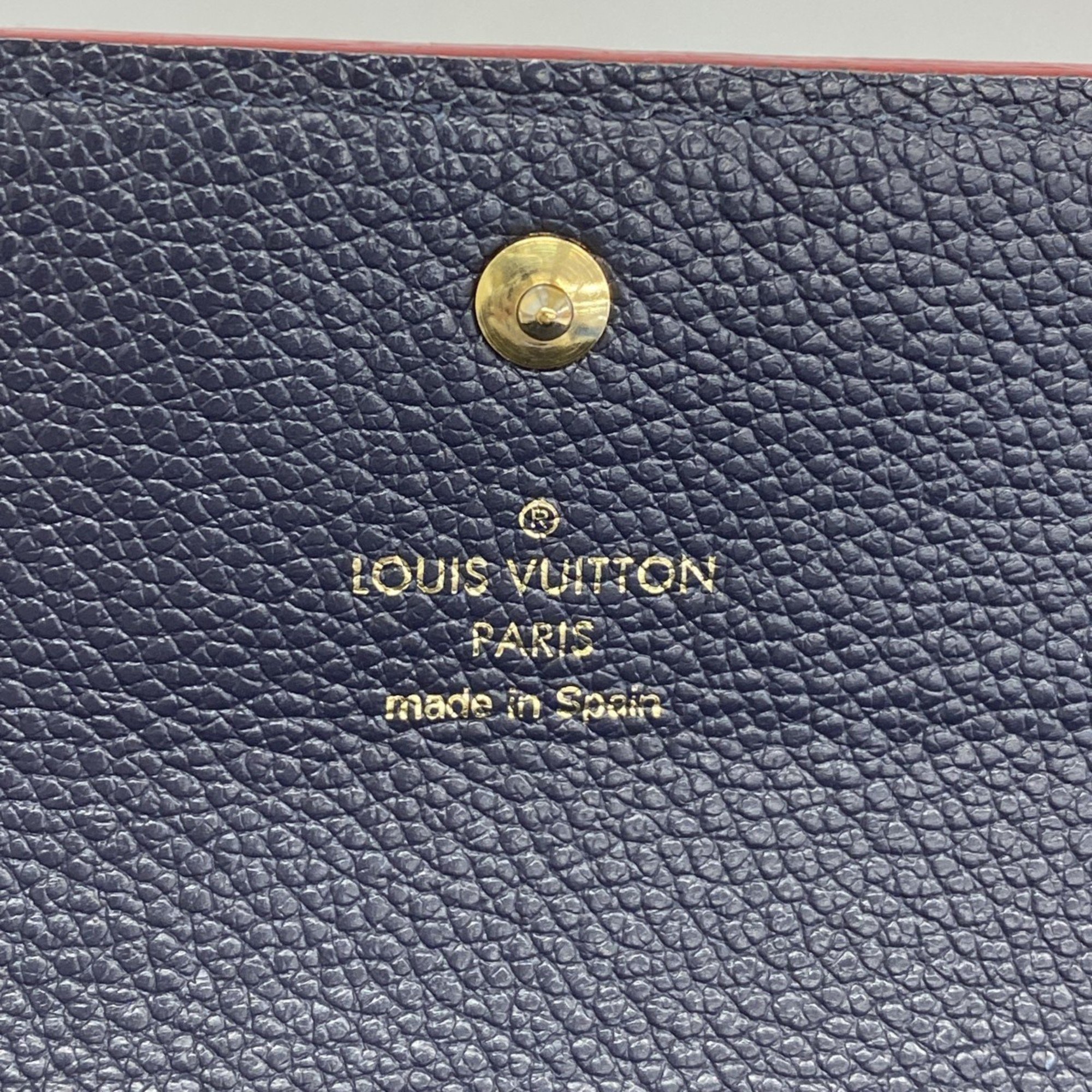 ルイ・ヴィトン(Louis Vuitton) ルイ・ヴィトン 長財布 モノグラム・アンプラント ポルトフォイユポンヌフ M62127 マリーヌルージュレディース