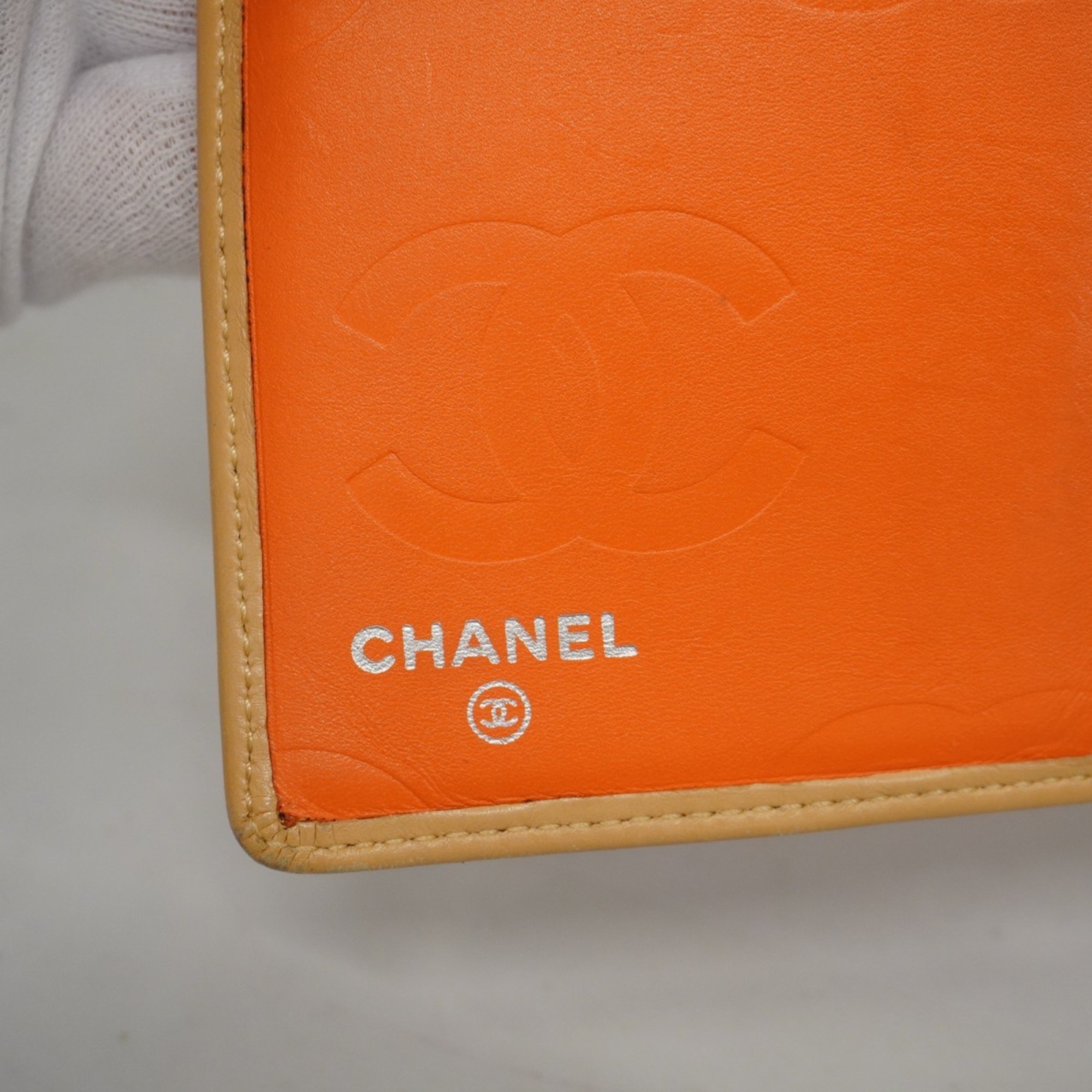 シャネル(Chanel) シャネル 長財布 カンボン ラムスキン パテントレザー ブラック レディース