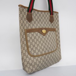 グッチ(Gucci) グッチ トートバッグ GGプラス シェリーライン  ベージュ ブラウン レディース