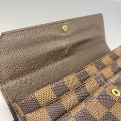 ルイ・ヴィトン(Louis Vuitton) ルイ・ヴィトン 長財布 ダミエ ポルトフォイユサラ N61734 エベヌレディース