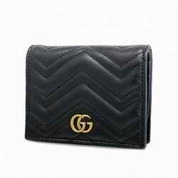 グッチ(Gucci) グッチ 財布 GGマーモント 466492 レザー ブラック レディース