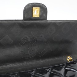 シャネル(Chanel) シャネル ショルダーバッグ マトラッセ パテントレザー ブラック レディース